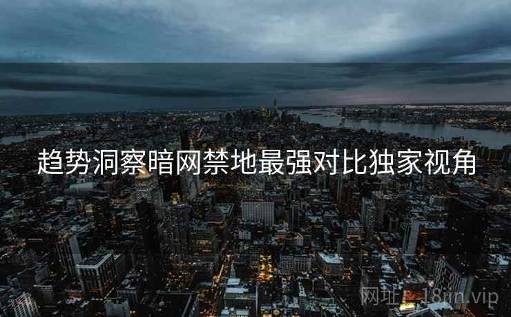 趋势洞察暗网禁地最强对比独家视角