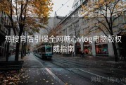 热搜背后引爆全网糖心vlog电脑版权威指南